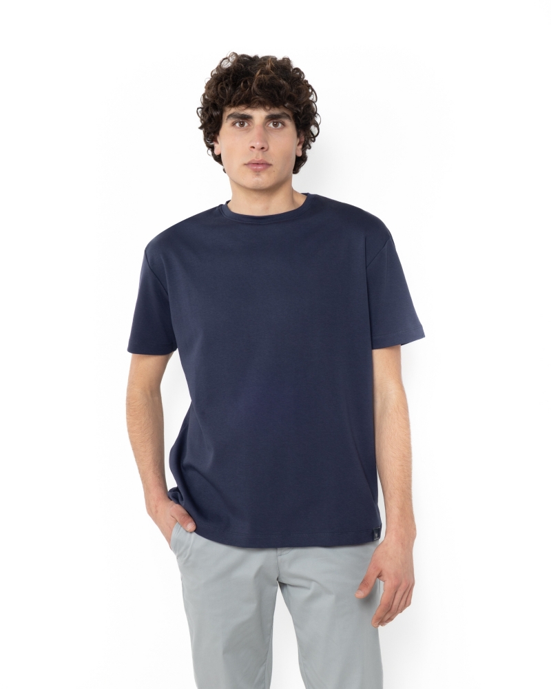 ΑΝΔΡΙΚΟ OVERSIZED T-SHIRT JERSEY ΜΠΛΕ