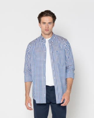 BIG & TALL	ΑΝΔΡΙΚΟ ΠΟΥΚΑΜΙΣΟ ΦΛΑΜΑ ΚΑΡΟ REGULAR FIT thumb