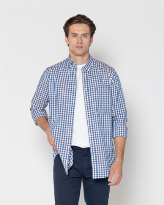 BIG & TALL ΑΝΔΡΙΚΟ ΠΟΥΚΑΜΙΣΟ ΦΛΑΜΑ ΚΑΡΟ REGULAR FIT thumb