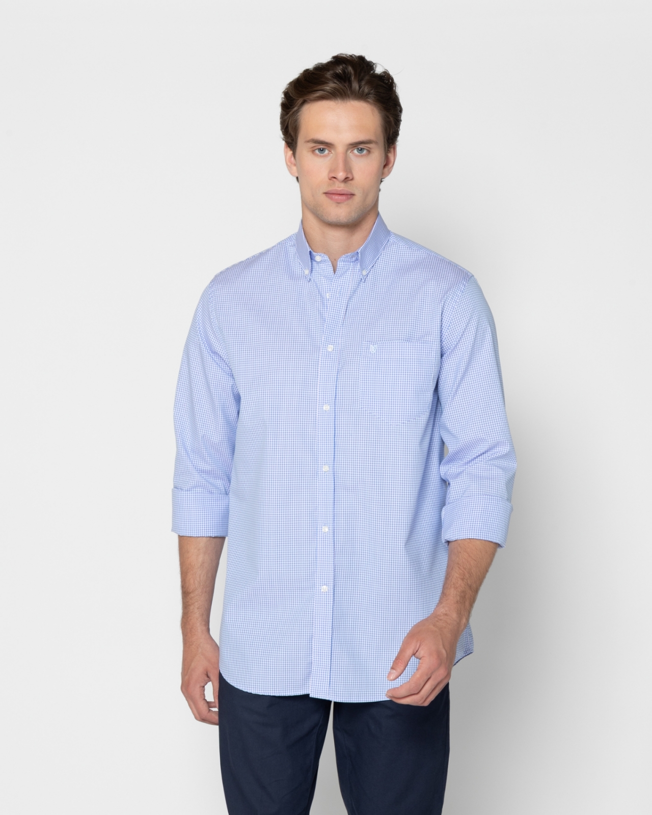 ΑΝΔΡΙΚΟ ΠΟΥΚΑΜΙΣΟ ΠΟΠΛΙΝΑ ΚΑΡΟ REGULAR FIT