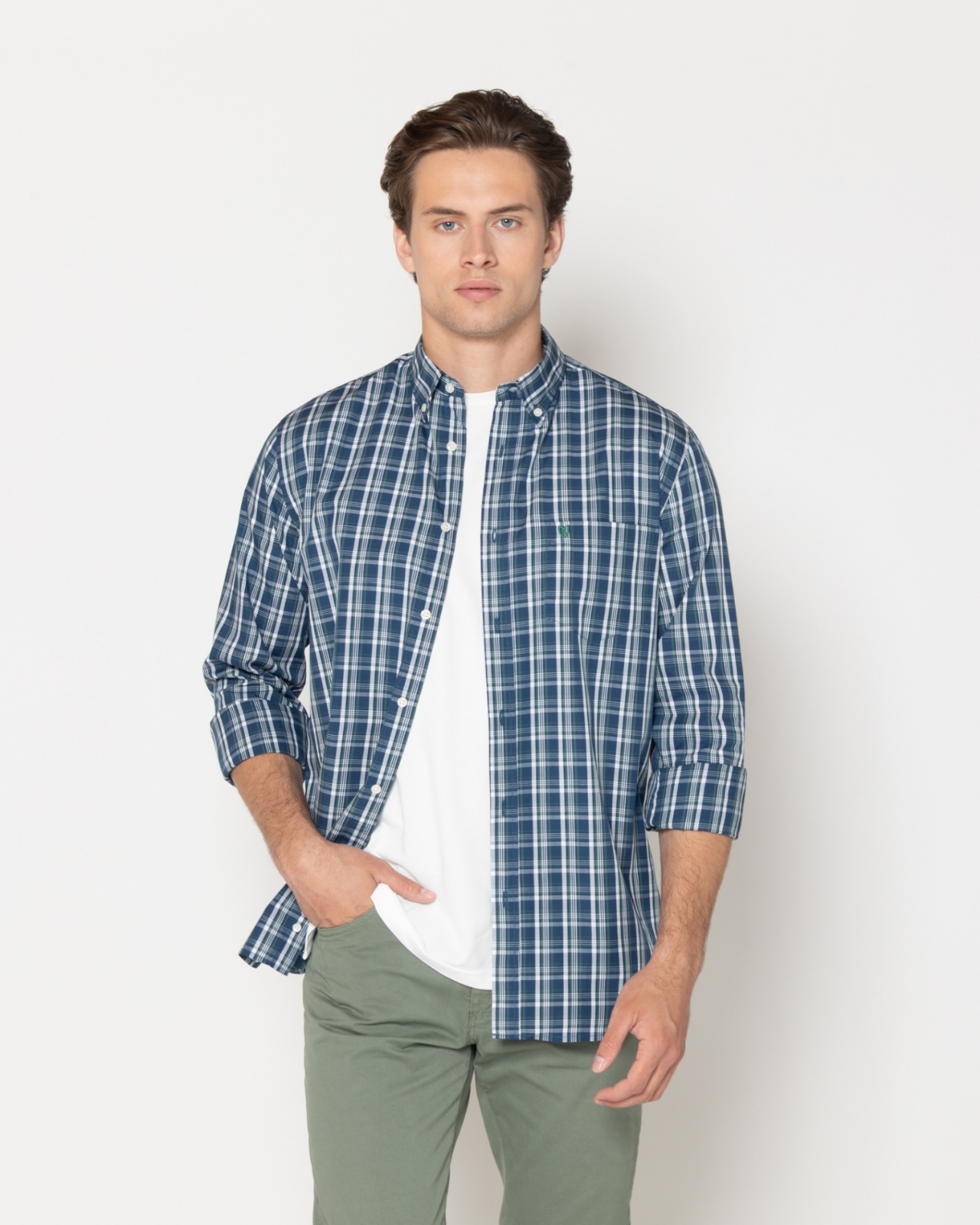 ΑΝΔΡΙΚΟ ΠΟΥΚΑΜΙΣΟ ΠΟΠΛΙΝΑ ΚΑΡΟ REGULAR FIT	