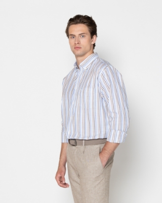 ΠΟΥΚΑΜΙΣΟ ΡΙΓΕΣ ΦΛΑΜΑ REGULAR FIT thumb