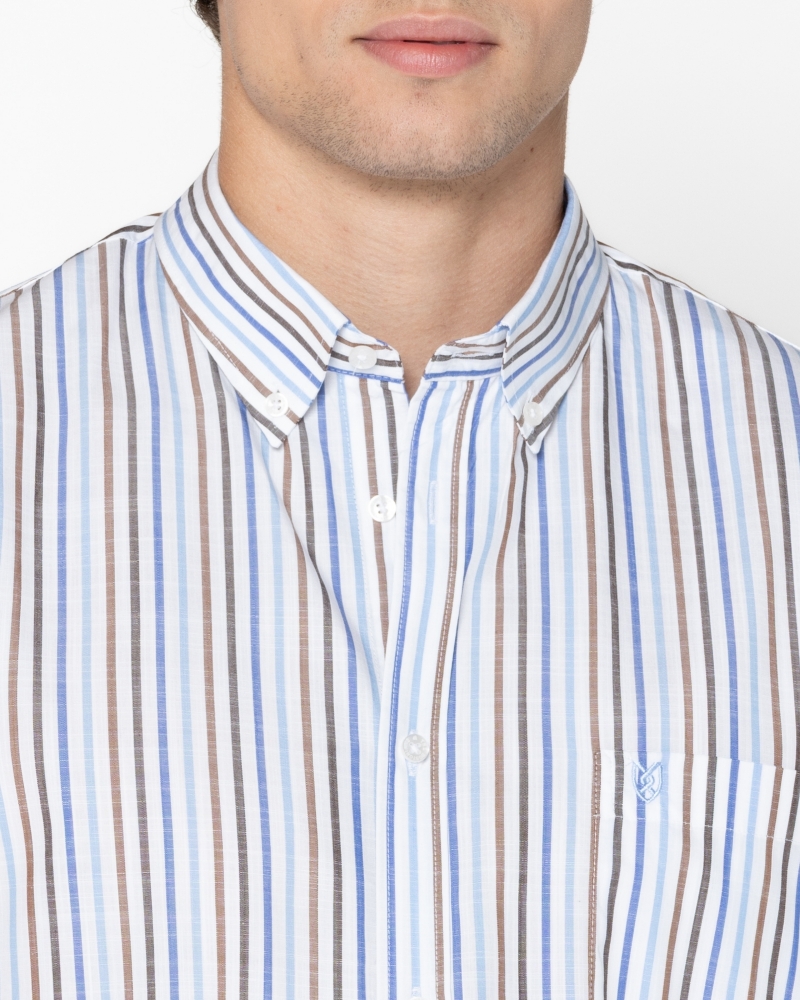 ΠΟΥΚΑΜΙΣΟ ΡΙΓΕΣ ΦΛΑΜΑ REGULAR FIT