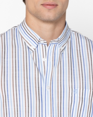 ΠΟΥΚΑΜΙΣΟ ΡΙΓΕΣ ΦΛΑΜΑ REGULAR FIT thumb