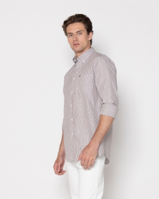 ΑΝΔΡΙΚΟ ΠΟΥΚΑΜΙΣΟ ΡΙΓΕΣ ΦΛΑΜΑ REGULAR FIT thumb