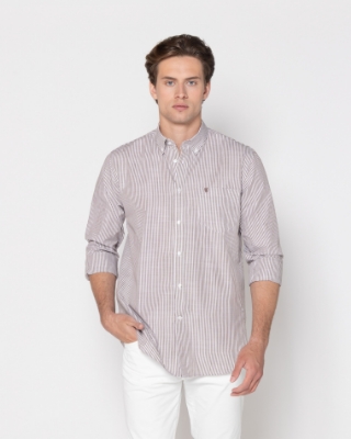 ΑΝΔΡΙΚΟ ΠΟΥΚΑΜΙΣΟ ΡΙΓΕΣ ΦΛΑΜΑ REGULAR FIT thumb