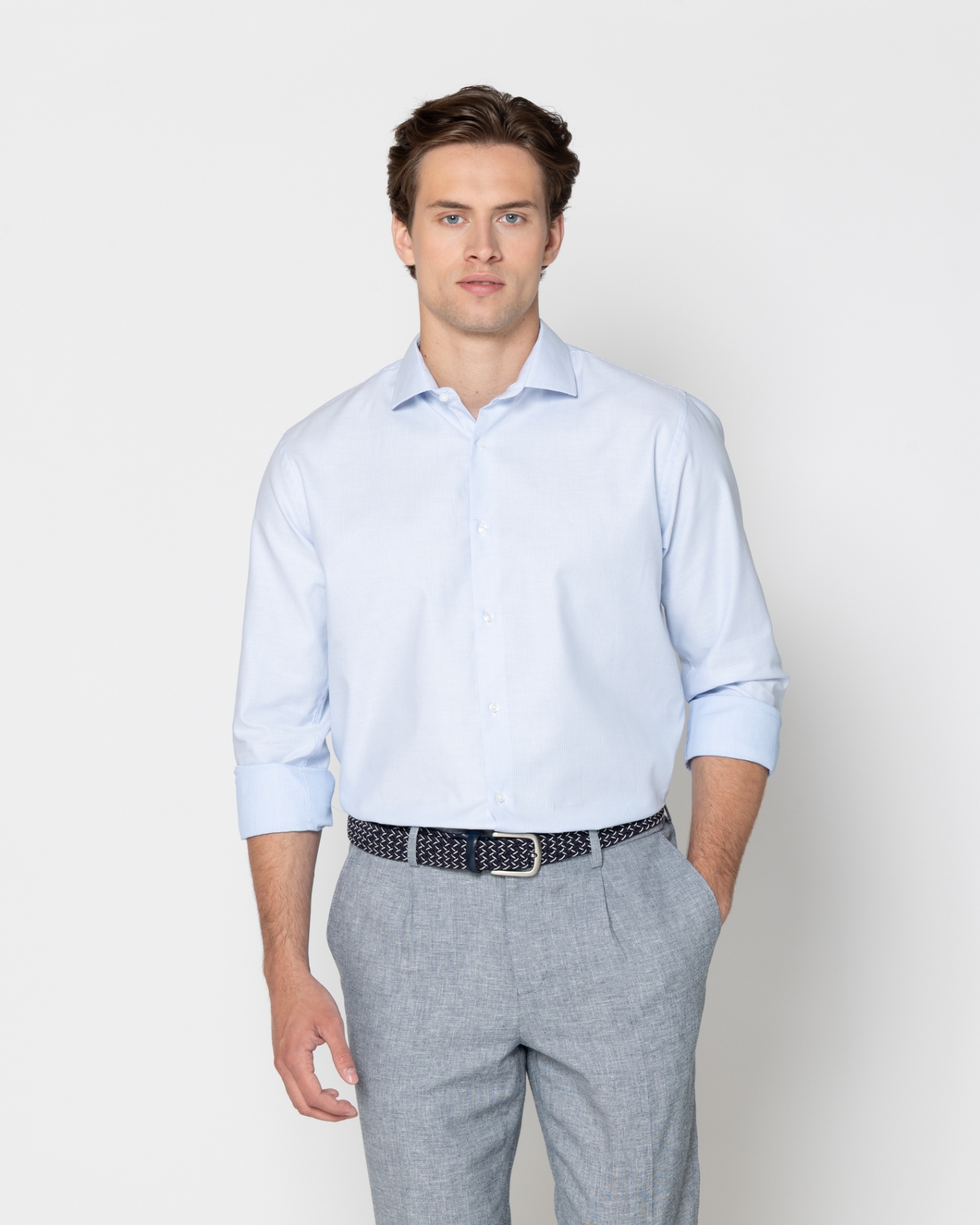 ΑΝΔΡΙΚΟ ΠΟΥΚΑΜΙΣΟ ΜΙΚΡΟΣΧΕΔΙΑΣΤΟ CUSTOM FIT