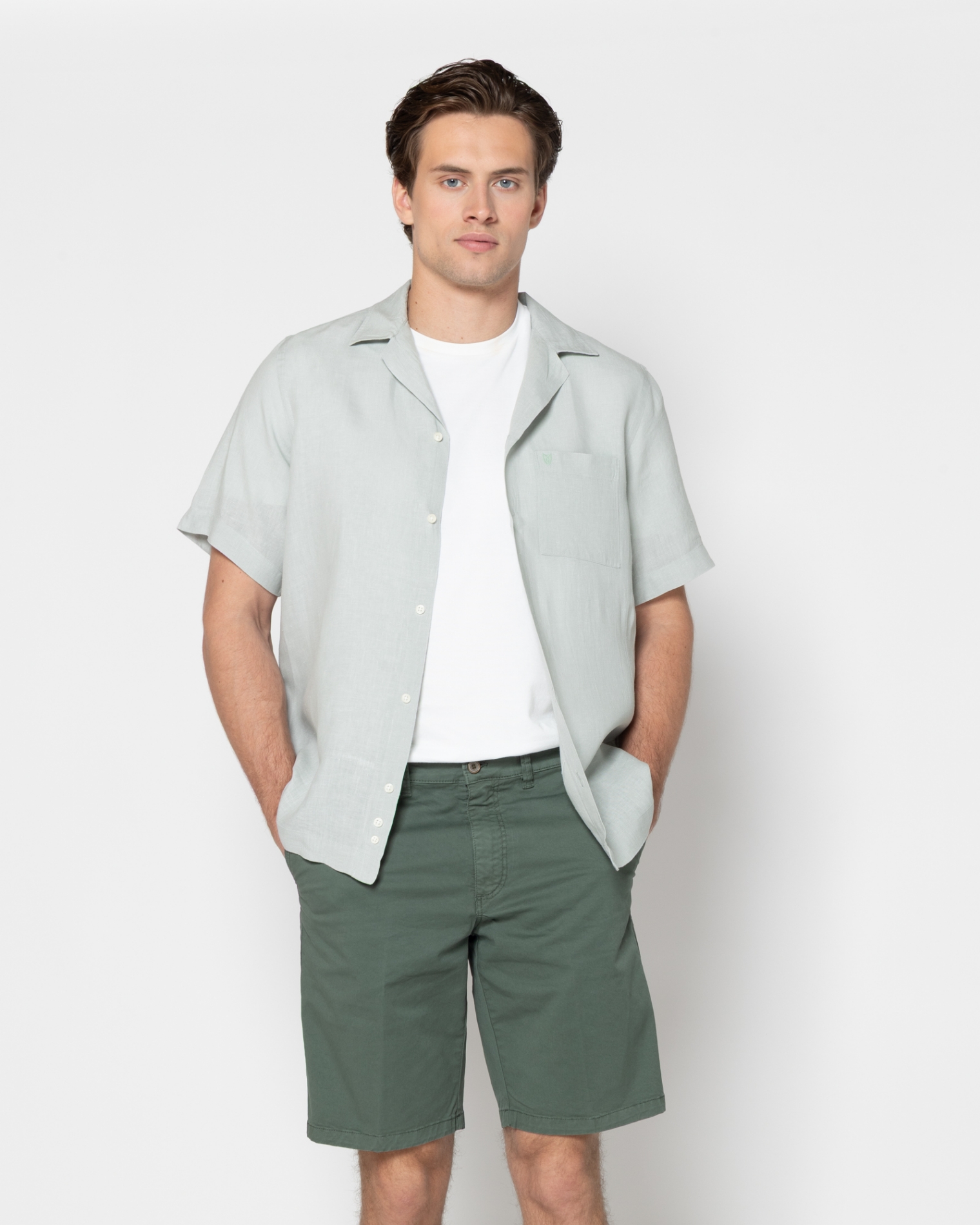 ΑΝΔΡΙΚΟ ΠΟΥΚΑΜΙΣΟ ΛΙΝΟ CUSTOM FIT