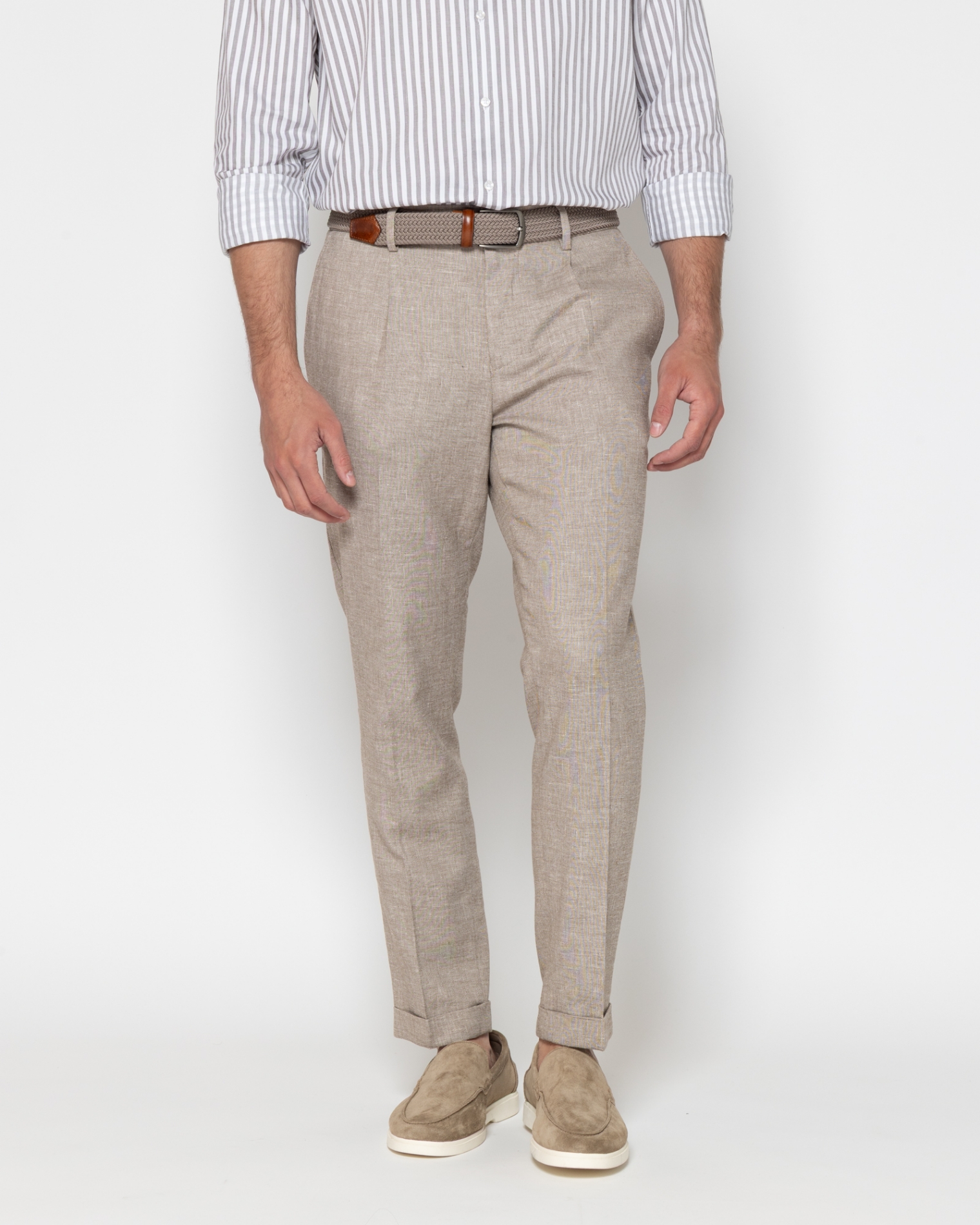 ΠΑΝΤΕΛΟΝΙ CHINOS ΛΙΝΟ ΒΑΜΒΑΚΙ REGULAR FIT