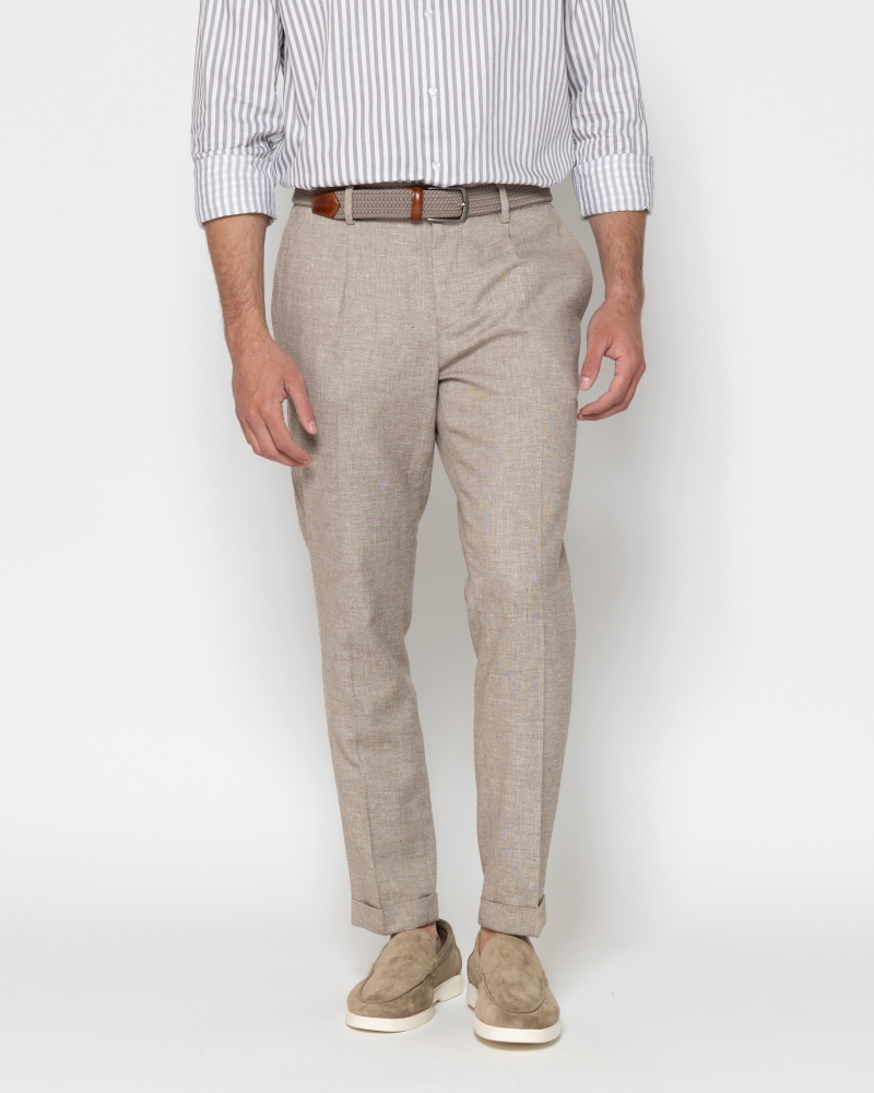 ΠΑΝΤΕΛΟΝΙ CHINOS ΛΙΝΟ ΒΑΜΒΑΚΙ REGULAR FIT