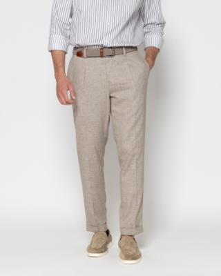 ΠΑΝΤΕΛΟΝΙ CHINOS ΛΙΝΟ ΒΑΜΒΑΚΙ REGULAR FIT thumb