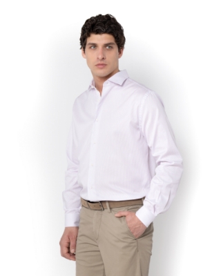 ΑΝΔΡΙΚΟ ΠΟΥΚΑΜΙΣΟ ΡΙΓΕΣ TWILL CUSTOM FIT thumb