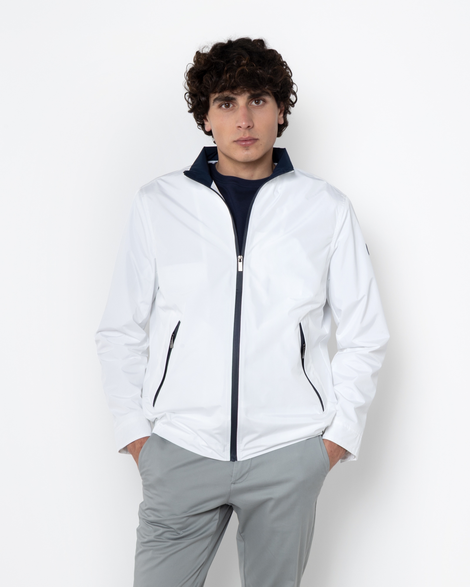 ΑΝΔΡΙΚΟ ΜΠΟΥΦΑΝ BOMBER	ΛΕΥΚΟ