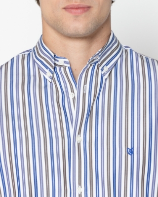 ΠΟΥΚΑΜΙΣΟ ΡΙΓΕ ΠΟΠΛΙΝΑ REGULAR FIT thumb