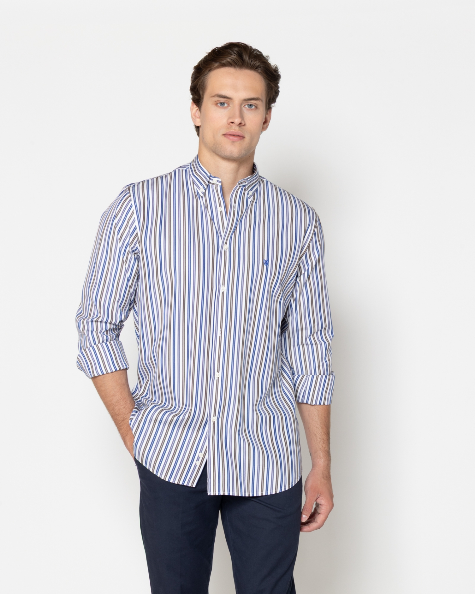 ΠΟΥΚΑΜΙΣΟ ΡΙΓΕ ΠΟΠΛΙΝΑ REGULAR FIT