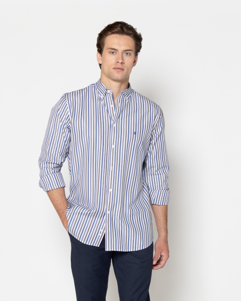 ΠΟΥΚΑΜΙΣΟ ΡΙΓΕ ΠΟΠΛΙΝΑ REGULAR FIT