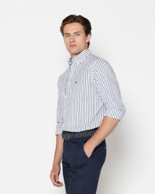 ΠΟΥΚΑΜΙΣΟ ΡΙΓΕ ΠΟΠΛΙΝΑ REGULAR FIT thumb