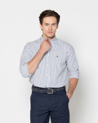 ΠΟΥΚΑΜΙΣΟ ΡΙΓΕ ΠΟΠΛΙΝΑ REGULAR FIT thumb