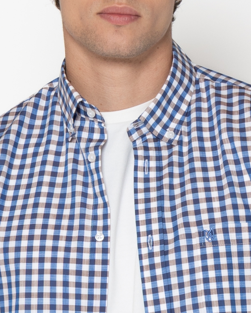 ΑΝΔΡΙΚΟ ΠΟΥΚΑΜΙΣΟ ΦΛΑΜΑ ΚΑΡΟ REGULAR FIT