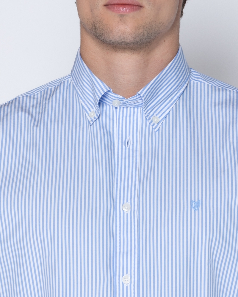 ΠΟΥΚΑΜΙΣΟ ΠΟΠΛΙΝΑ ΡΙΓΕΣ REGULAR FIT