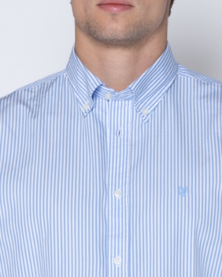 BIG & TAll ΠΟΥΚΑΜΙΣΟ ΠΟΠΛΙΝΑ ΡΙΓΕΣ REGULAR FIT thumb