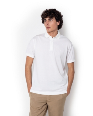  POLO PIQUE PIMA COTTON ΛΕΥΚΟ thumb