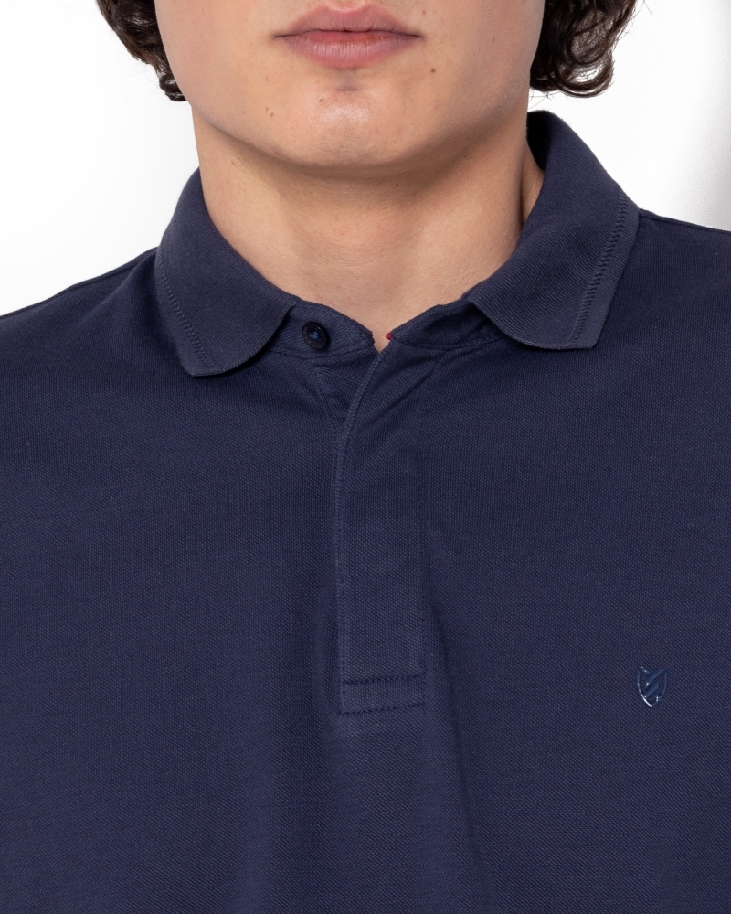 	POLO PIQUE PIMA COTTON ΜΠΛΕ