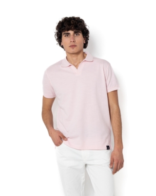 	ΜΠΛΟΥΖΑ POLO PIQUE ΦΛΑΜΑ ΡΟΖ thumb