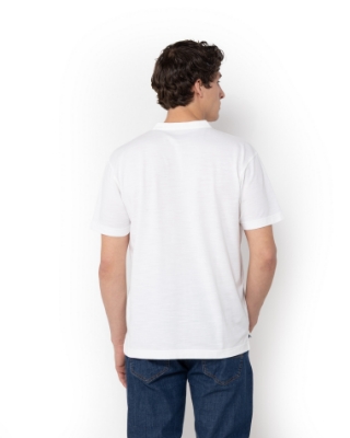  T-SHIRT PIQUE ΦΛΑΜΑ ΛΕΥΚΟ thumb