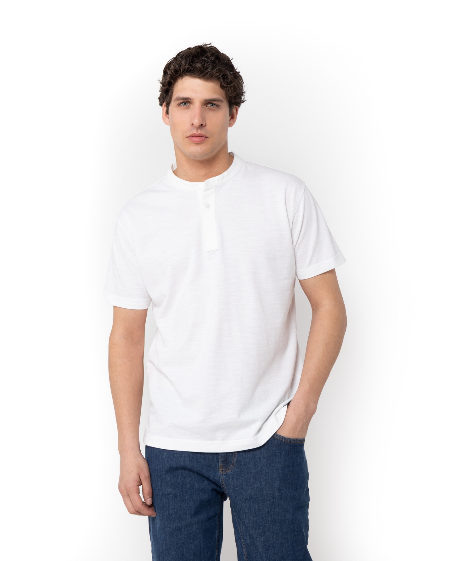  T-SHIRT PIQUE ΦΛΑΜΑ ΛΕΥΚΟ