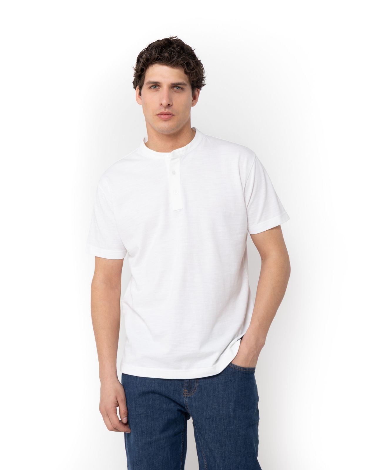  T-SHIRT PIQUE ΦΛΑΜΑ ΛΕΥΚΟ