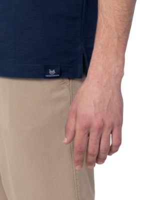 T-SHIRT PIQUE ΦΛΑΜΑ ΜΠΛΕ thumb