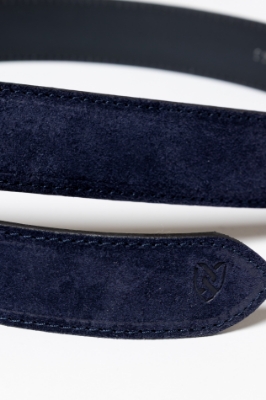 ΜΠΛΕ ΖΩΝΗ ΔΕΡΜΑΤΙΝΗ CASUAL thumb