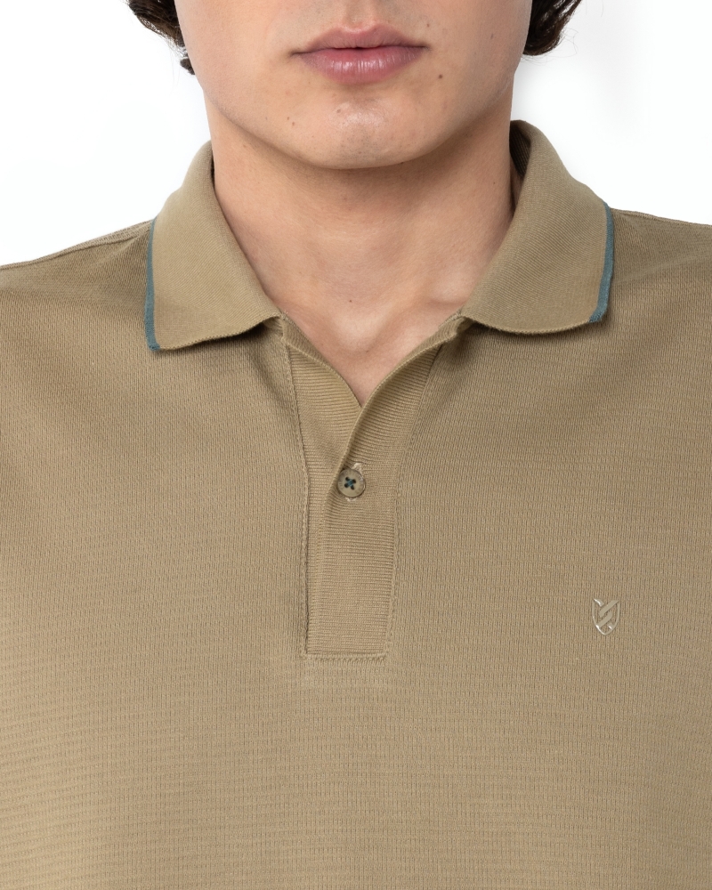 ΜΠΛΟΥΖΑ POLO PIQUE WAFFLE