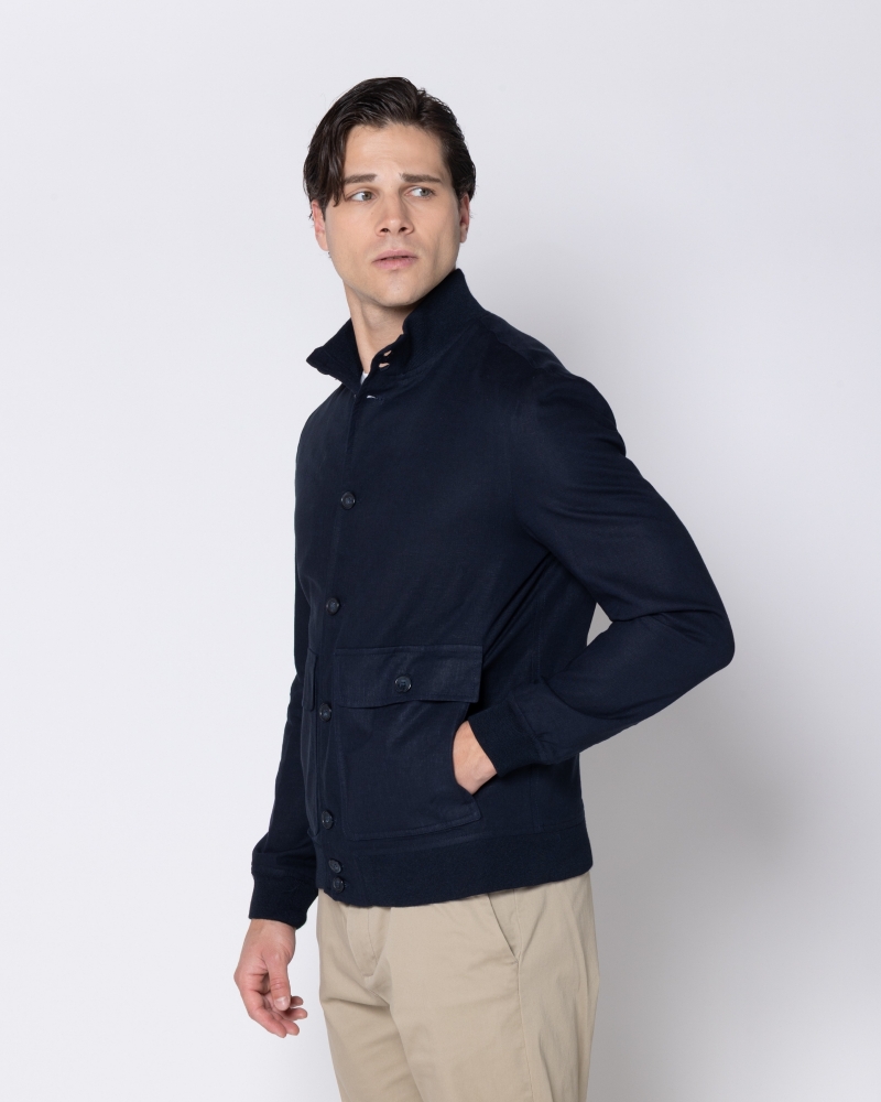 ΜΠΟΥΦΑΝ ΜΠΛΕ BOMBER  REGULAR FIT