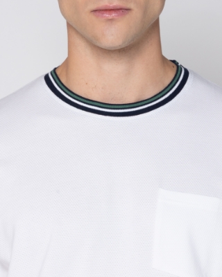 ΛΕΥΚΟ T-SHIRT PIQUE WAFFLE REGULAR FIT thumb