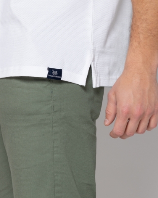 ΛΕΥΚΟ T-SHIRT PIQUE WAFFLE REGULAR FIT thumb