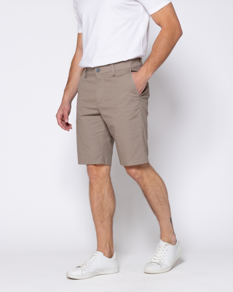 ΒΕΡΜΟΥΔΑ CHINOS ΜΠΕΖ REGULAR FIT