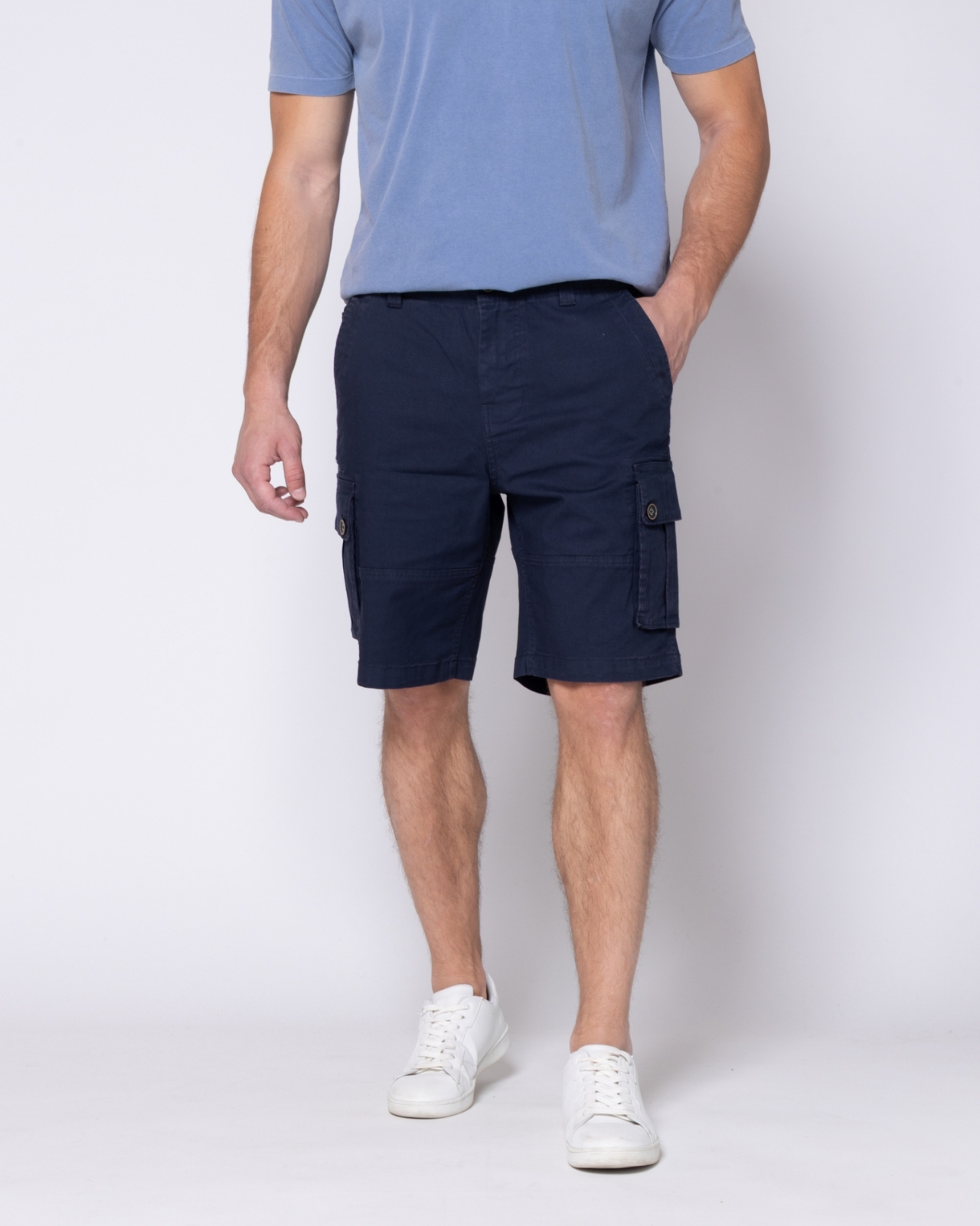 ΒΕΡΜΟΥΔΑ CARGO ΜΠΛΕ REGULAR FIT