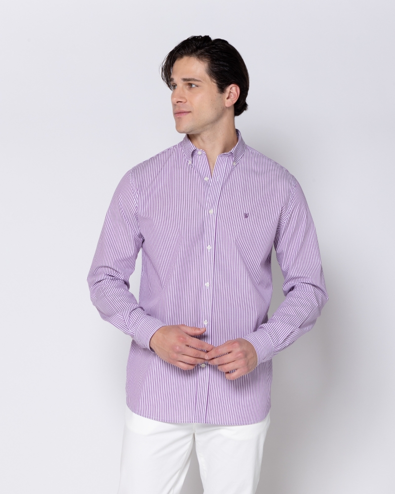 ΠΟΥΚΑΜΙΣΟ ΡΙΓΕ ΠΟΠΛΙΝΑ REGULAR FIT