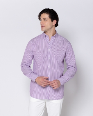 ΠΟΥΚΑΜΙΣΟ ΡΙΓΕ ΠΟΠΛΙΝΑ REGULAR FIT thumb