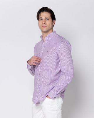 ΠΟΥΚΑΜΙΣΟ ΡΙΓΕ ΠΟΠΛΙΝΑ REGULAR FIT thumb