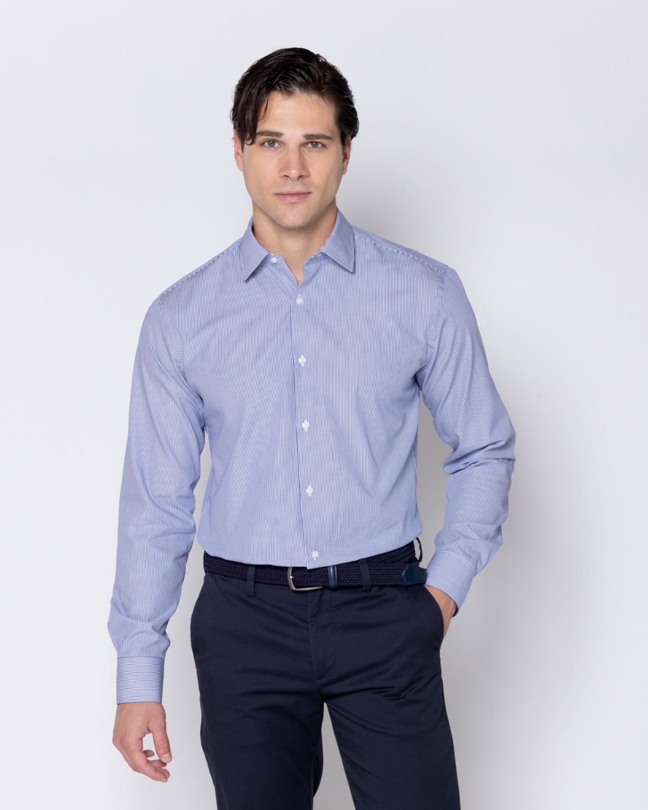 ΠΟΥΚΑΜΙΣΟ ΡΙΓΕ ΠΟΠΛΙΝΑ SLIM FIT