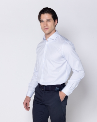 ΠΟΥΚΑΜΙΣΟ ΡΙΓΕ TWILL CUSTOM FIT thumb