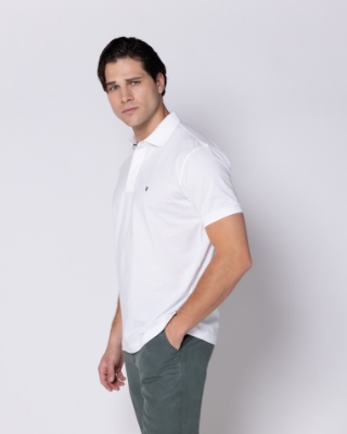 POLO PIQUE PIMA COTTON ΛΕΥΚΟ thumb