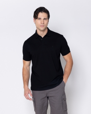 ΜΠΛΟΥΖΑ POLO ΜΑΥΡΟ PIMA COTTON  thumb