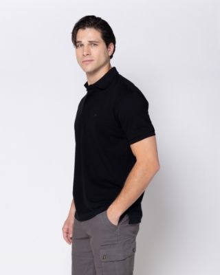 ΜΠΛΟΥΖΑ POLO ΜΑΥΡΟ PIMA COTTON  thumb