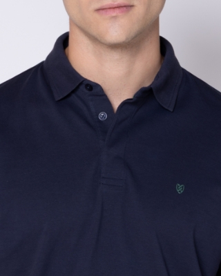 POLO PIQUE PIMA COTTON ΜΠΛΕ thumb
