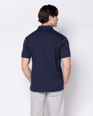 POLO PIQUE PIMA COTTON ΜΠΛΕ thumb