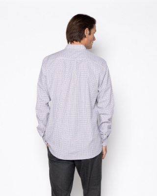 Ανδρικό καρό πουκάμισο twill The Bostonians, πίσω όψη thumb